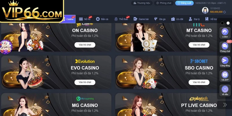 Bí quyết săn thưởng hiệu quả khi cá cược sảnh casino Vip66