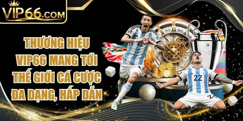 Thương hiệu Vip66 mang tới một thế giới cá cược đa dạng, hấp dẫn